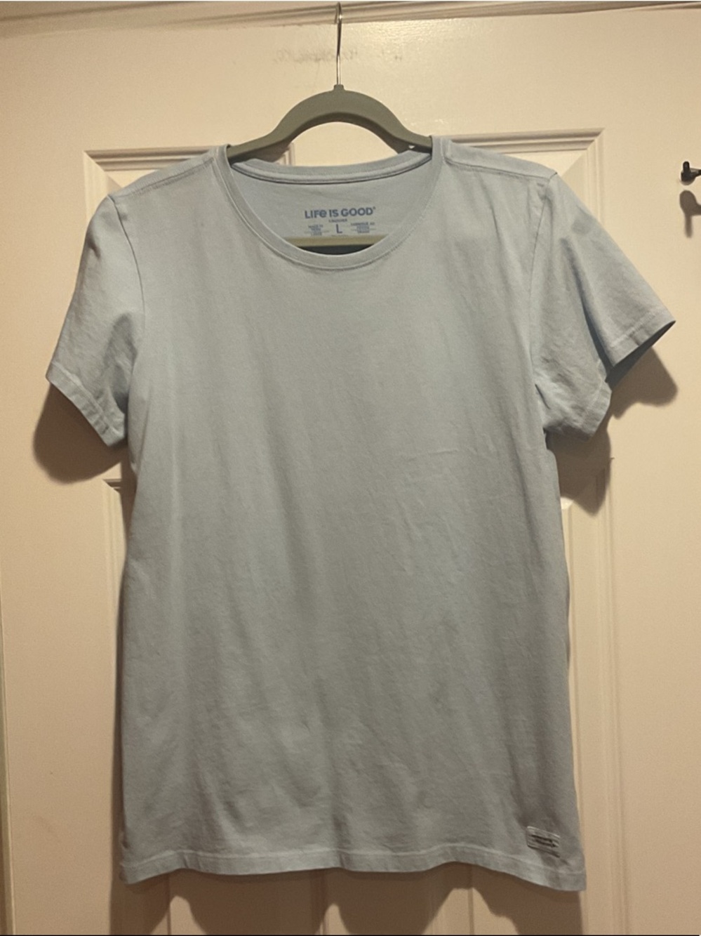 Life Is Good Light Blue Short Sleeve Crew Tee